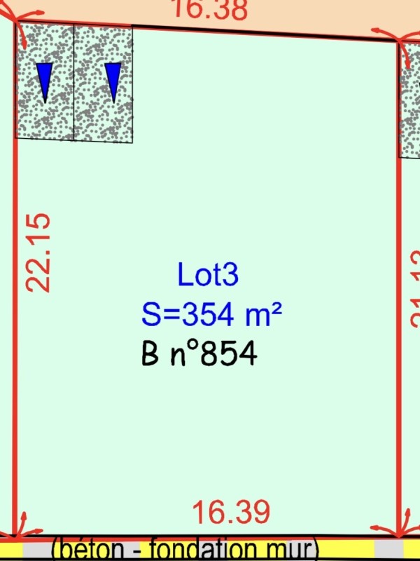 Terrain à vendre de 354m2 à Gailhan avec réalisation de maison neuve individuelle dans le 30