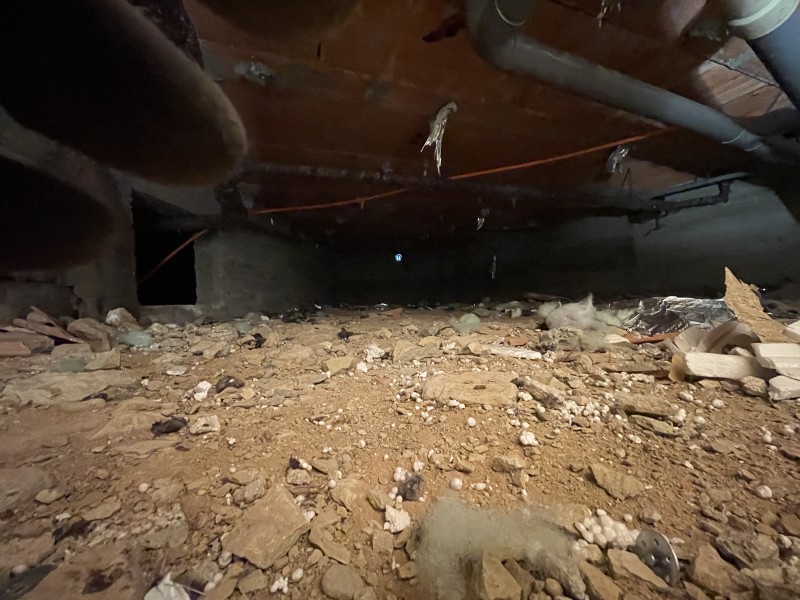 Isolation dans le vide sanitaire à Marguerittes proche de Nîmes dans le Gard 30.