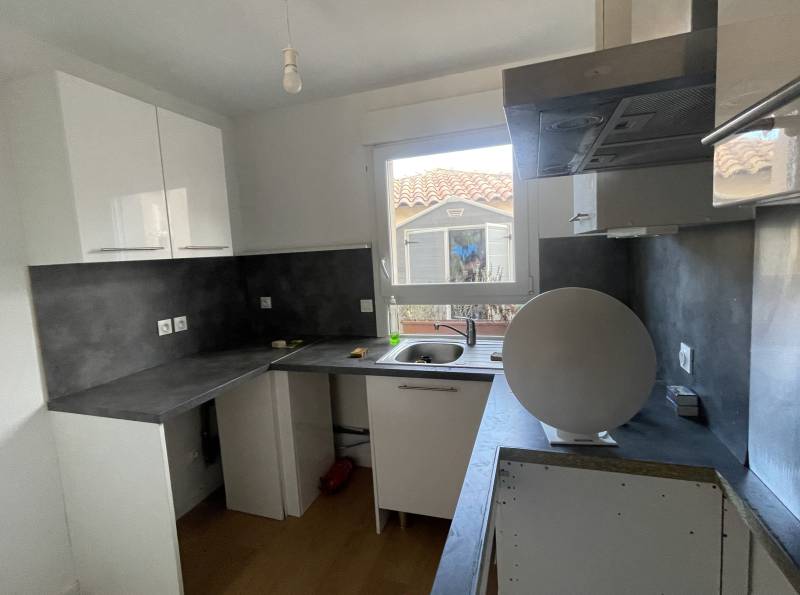 Projet rénovation cuisine dans une rénovation globale de  maison à Congénies dans le secteur Nîmes Vaunage dans le Gard 30