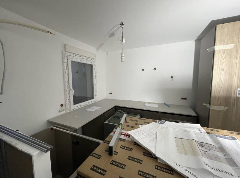 Rénovation d'une cuisine dans une rénovation globale de maison dans le Gard proche de Nîmes   