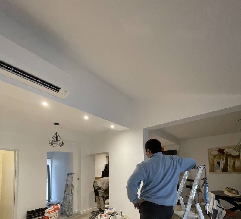 Projet pose de spots encastrés au plafond à Manduel proche de Nîmes dans le Gard 30.