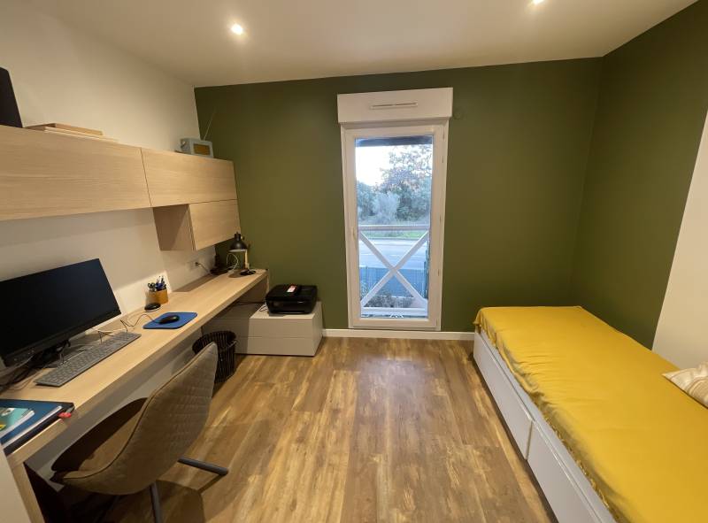 Rénovation d'une chambre pour ado dans une rénovation globale de maison à Aubais proche  de Sommière