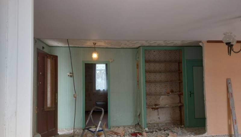Rénovation d'une pièce à vivre dans une rénovation globale de maison à Caissargues proche de Nîmes dans le Gard 30 